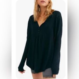 Free People Leo Henley Tee